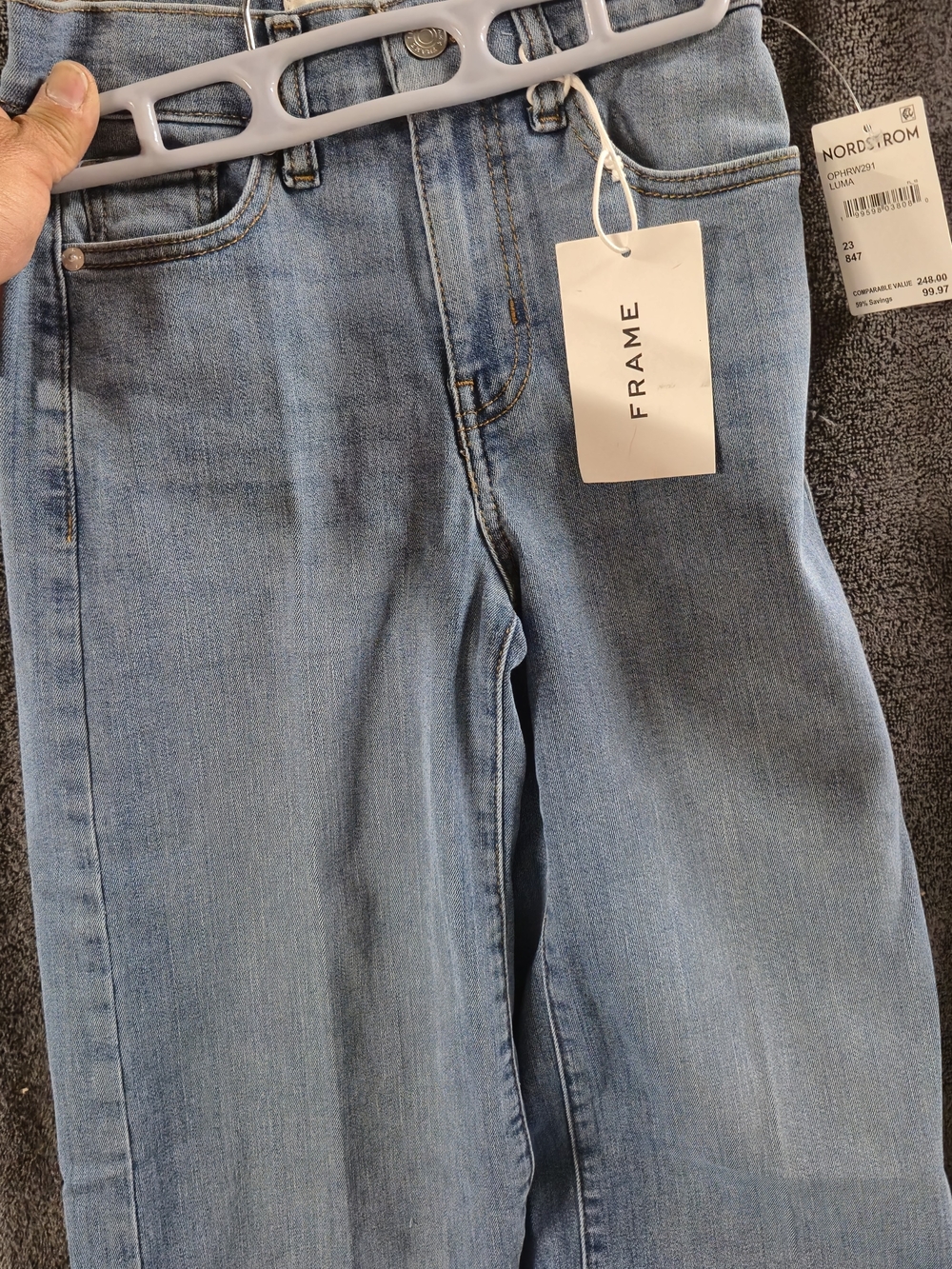 Frame Orpha Luma Denim Women’s Light Blue High-Rise Jeans